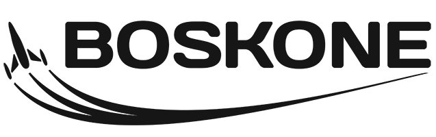 Boskone swooping rocket logo